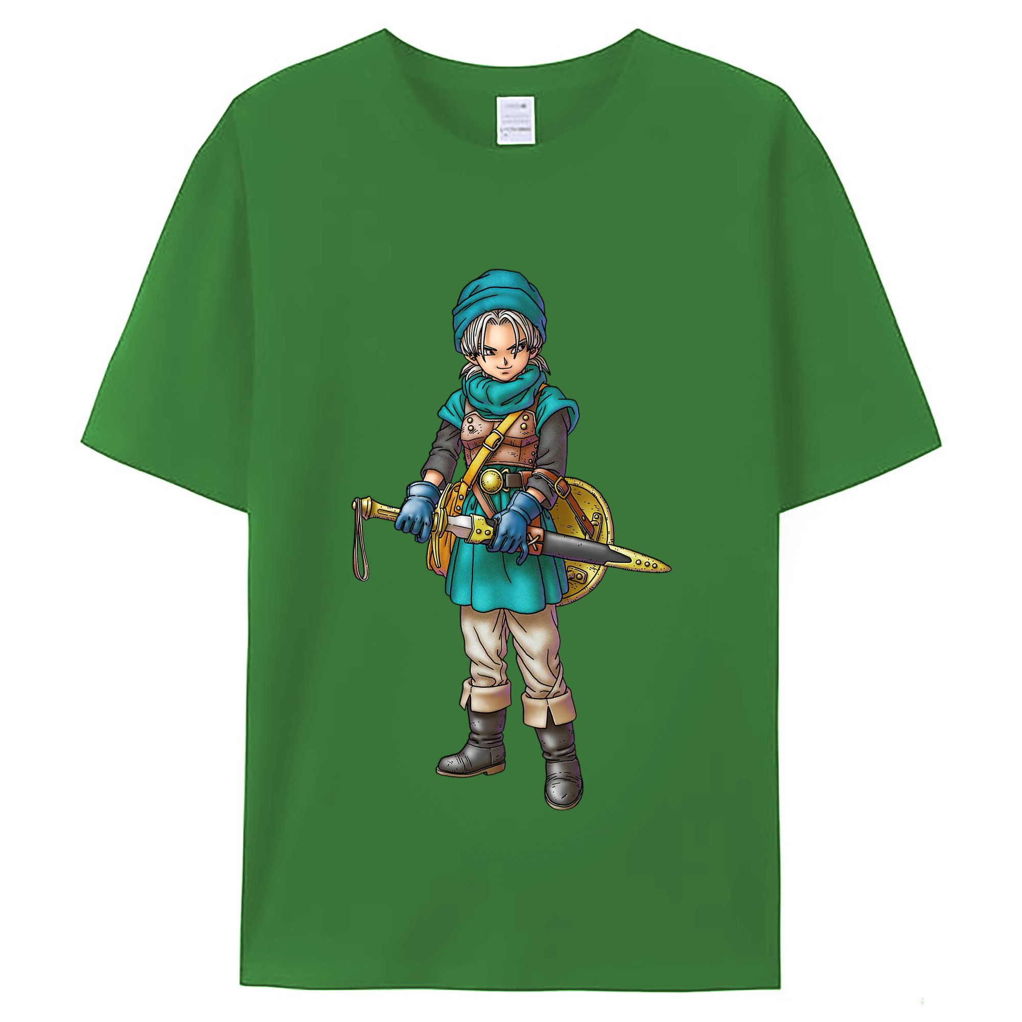 （画像用） ドラゴンクエスト Doragon Kuesuto Dragon Quest レディースカジュアルプリントTシャツ（綿100％）